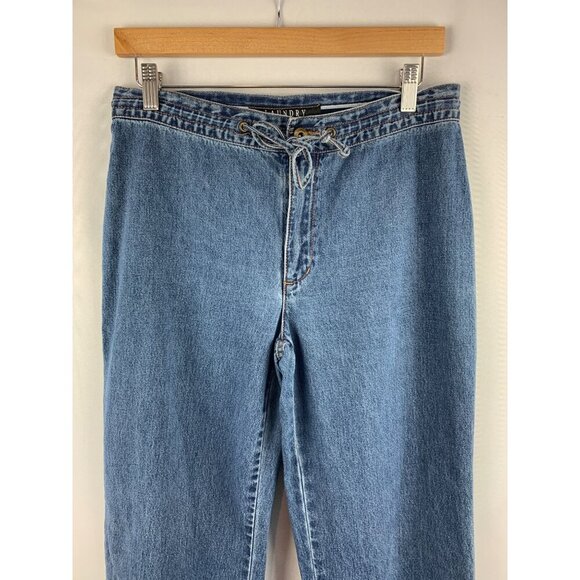 Laundry Women’s Light Blue Denim Jeans With Lace-Up Front Size M - Picture 3 of 5